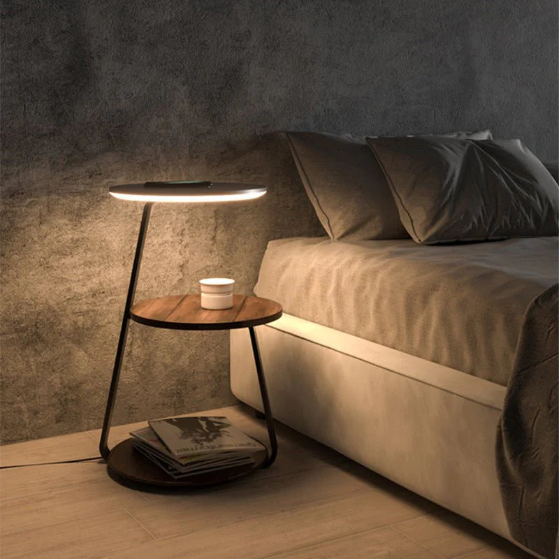 Side table with wireless charger Luxury Casa