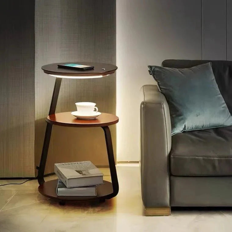 Side table with wireless charger Luxury Casa
