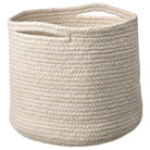 Woven Cotton Storage Basket – Beige Luxury Casa