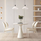 VALENTINA white dining table set (With 6 Chairs) Luxury Casa