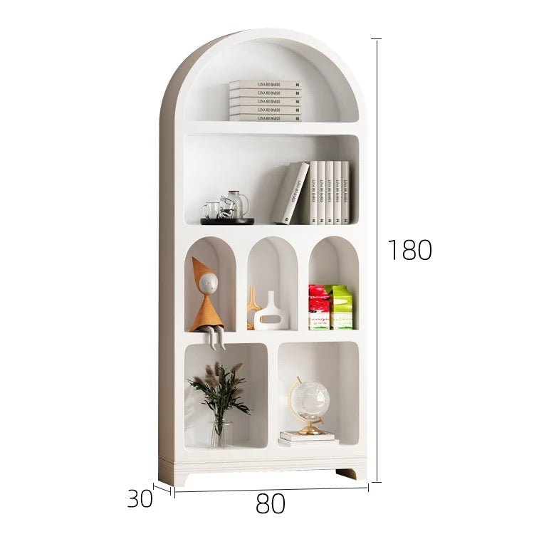 Wooden White Arch Display Stand Luxury Casa