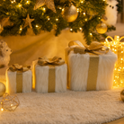 Fur Wrapped LED Gift Box Set Luxury Casa