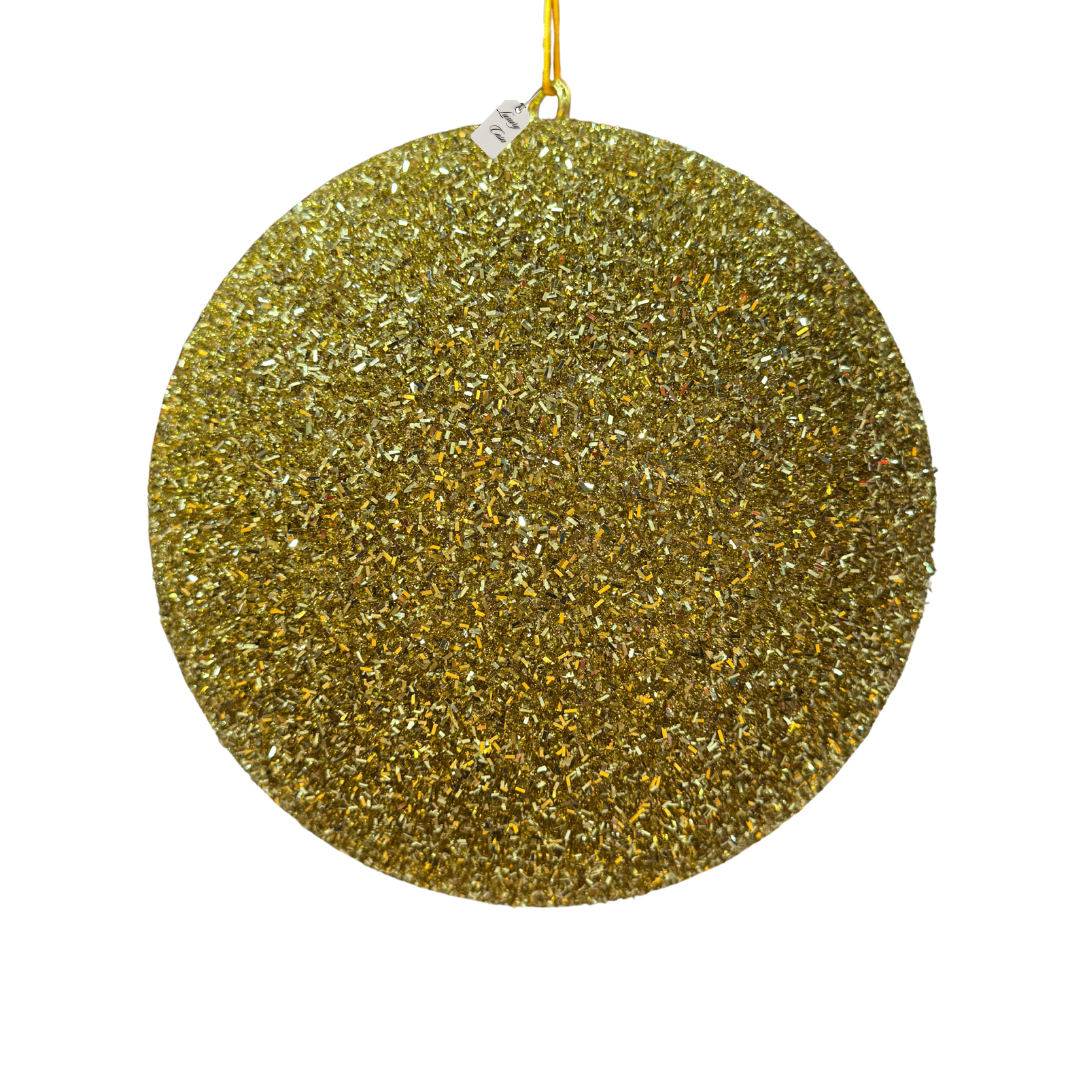 Gold Glitter Christmas Baubles Luxury Casa