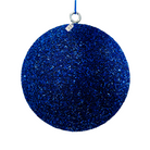 Blue Glitter Christmas Baubles Luxury Casa
