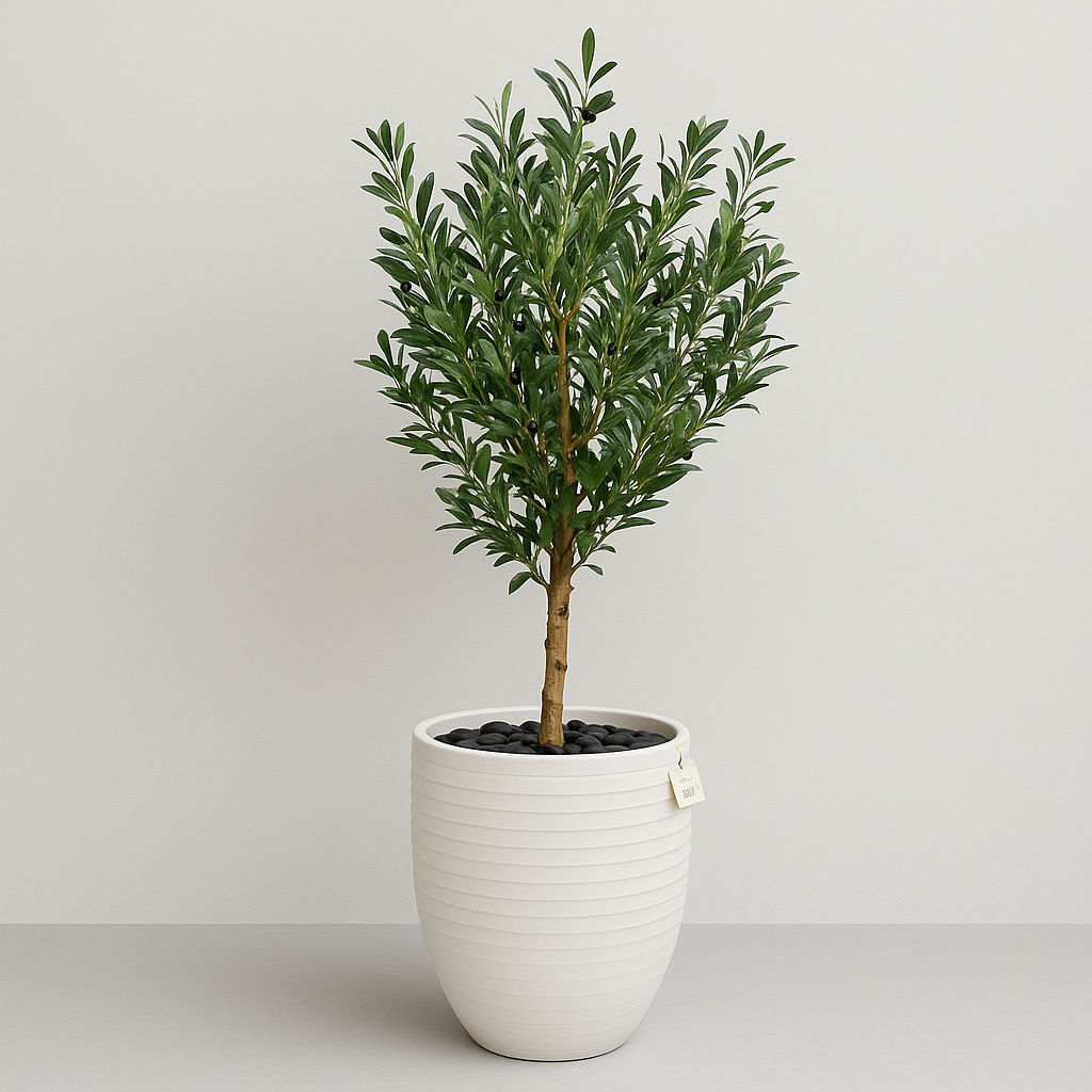 Artificial Olive Tree With Natural Wooden Trunk 150 cm Luxury Casa