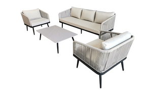 Rope Woven Garden Corner Sofa Set