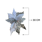 Glitter Poinsettia Flower Decoration Luxury Casa
