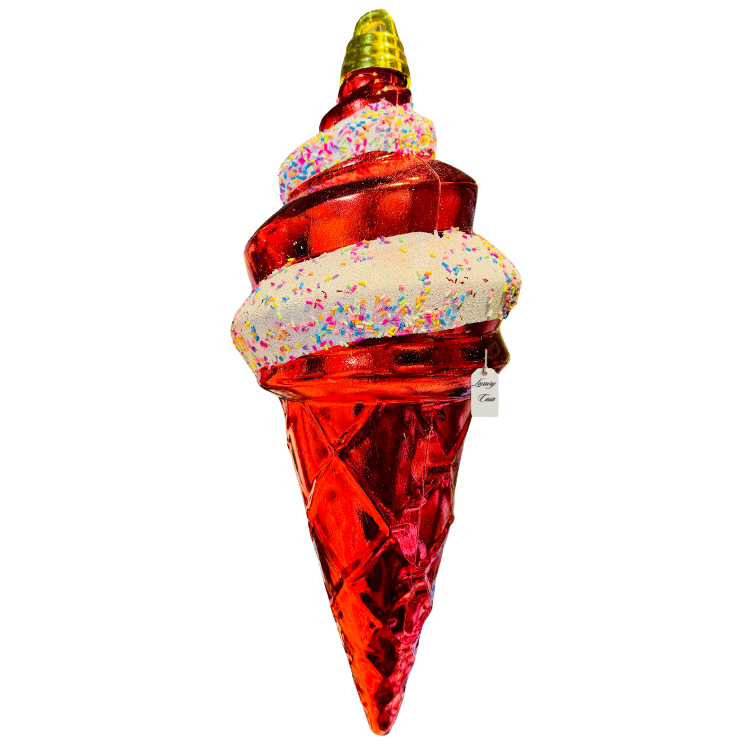 Christmas Ice Cream Cone Decoration Luxury Casa