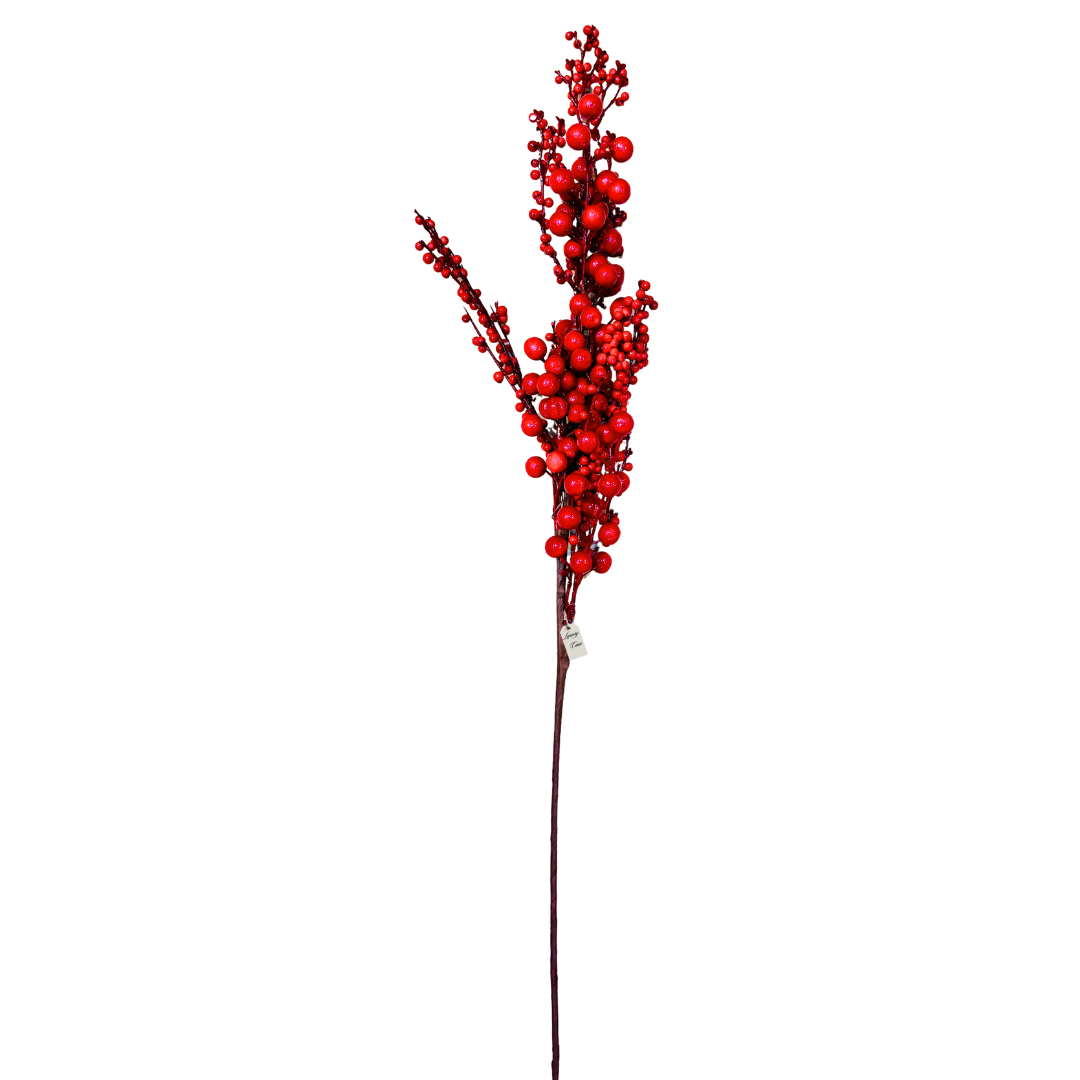 Red Berry Stem Decoration Luxury Casa