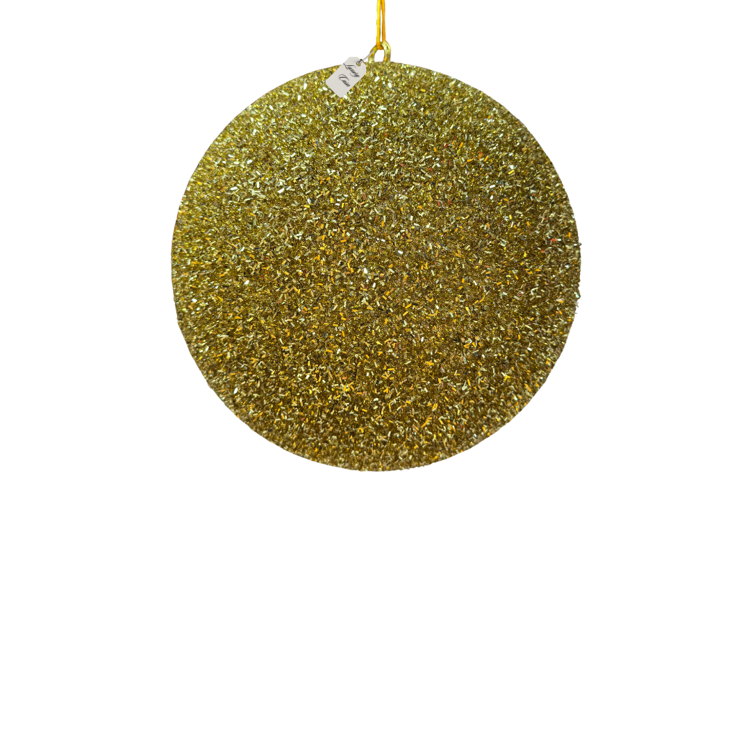 Gold Glitter Christmas Baubles Luxury Casa