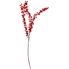 Red Berry Branch Stem Luxury Casa