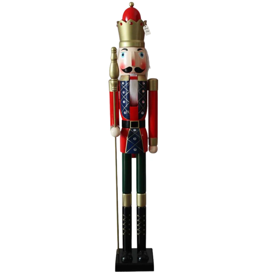 Classic Wooden Christmas Nutcracker King Luxury Casa