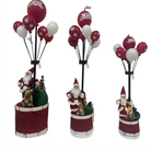 Santa Claus with Balloons on Drum Christmas Décor Luxury Casa
