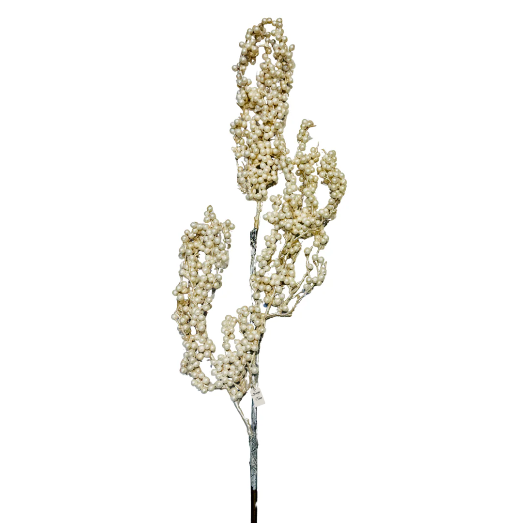 Christmas White Berry Stem Decoration Luxury Casa