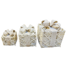 Snow Covered LED Gift Box Set Luxury Casa