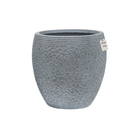 Textured Stone Ribbed Planter – Modern Decorative Pot - Small Luxury Casa