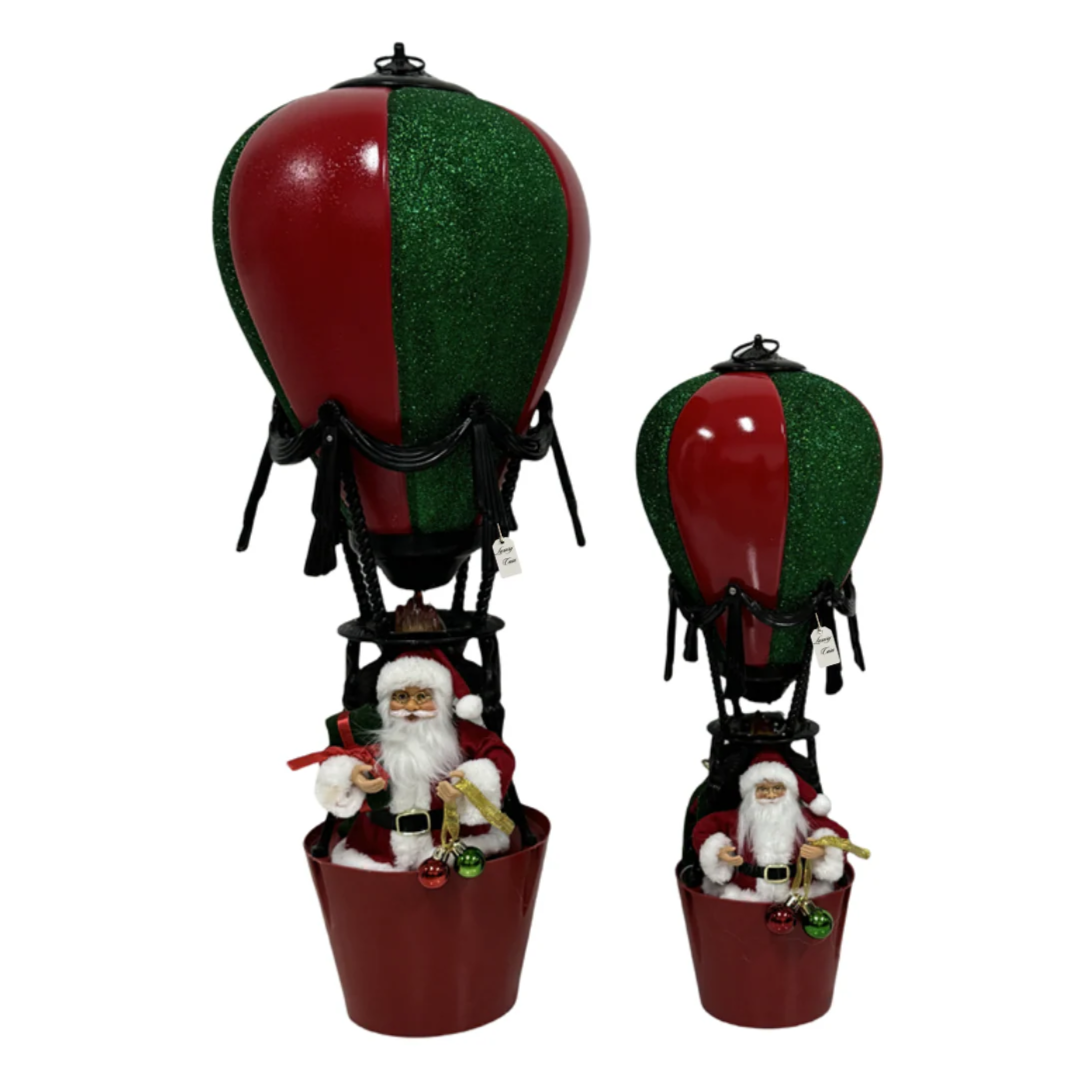 Santa Hot Air Balloon with LED Luxury Casa