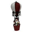 Santa Hot Air Balloon LED Decoration – Red & White Design Luxury Casa