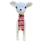 White Reindeer with Red Scarf Luxury Casa