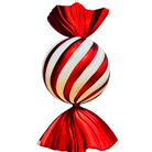 Christmas Round Striped Candy Ornament Luxury Casa