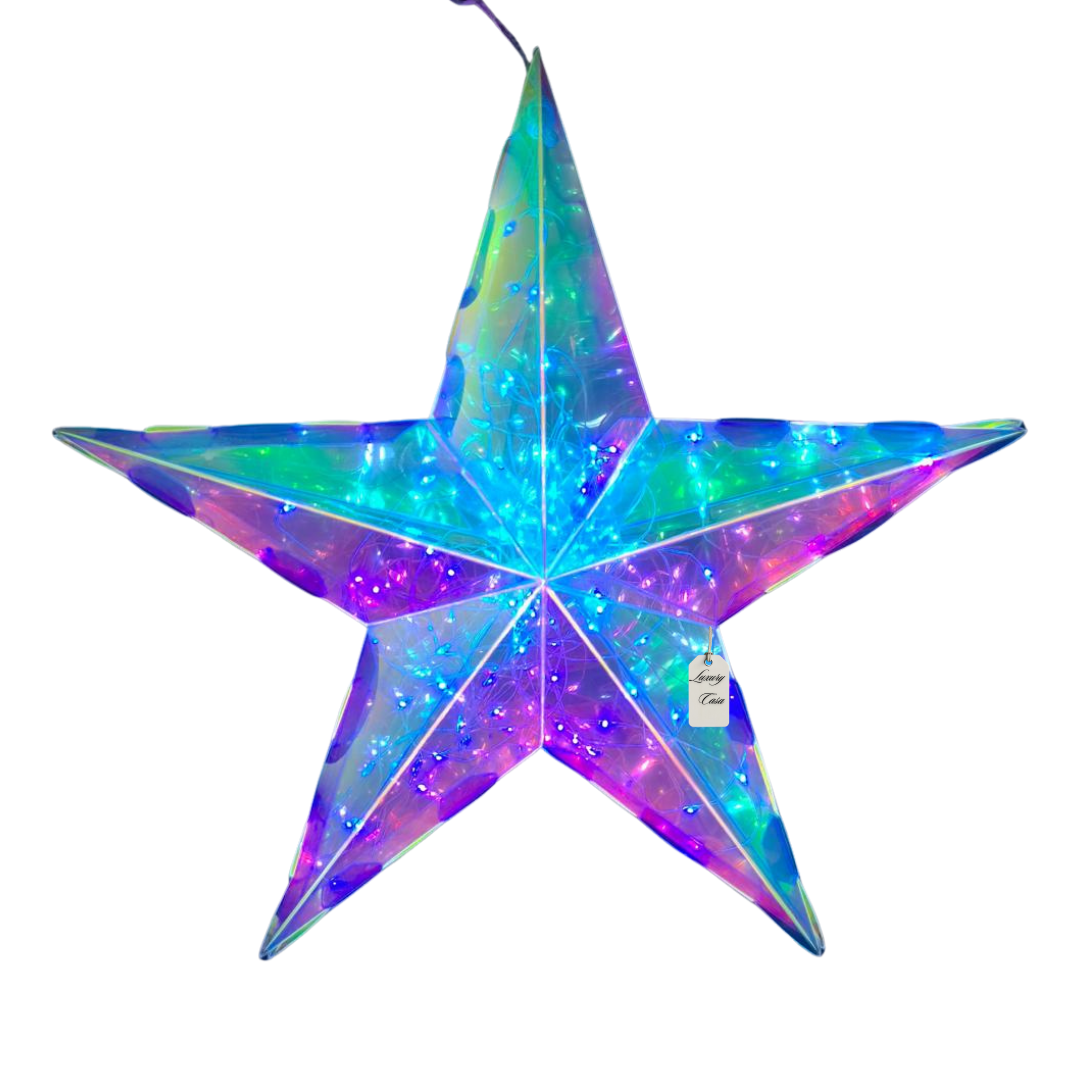 Geometric Multicolor Star Light Decoration Luxury Casa