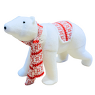 Polar Bear Decoration with Scarf Luxury Casa