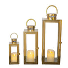standard stainless steel lantern 3 PCS SET Luxury Casa