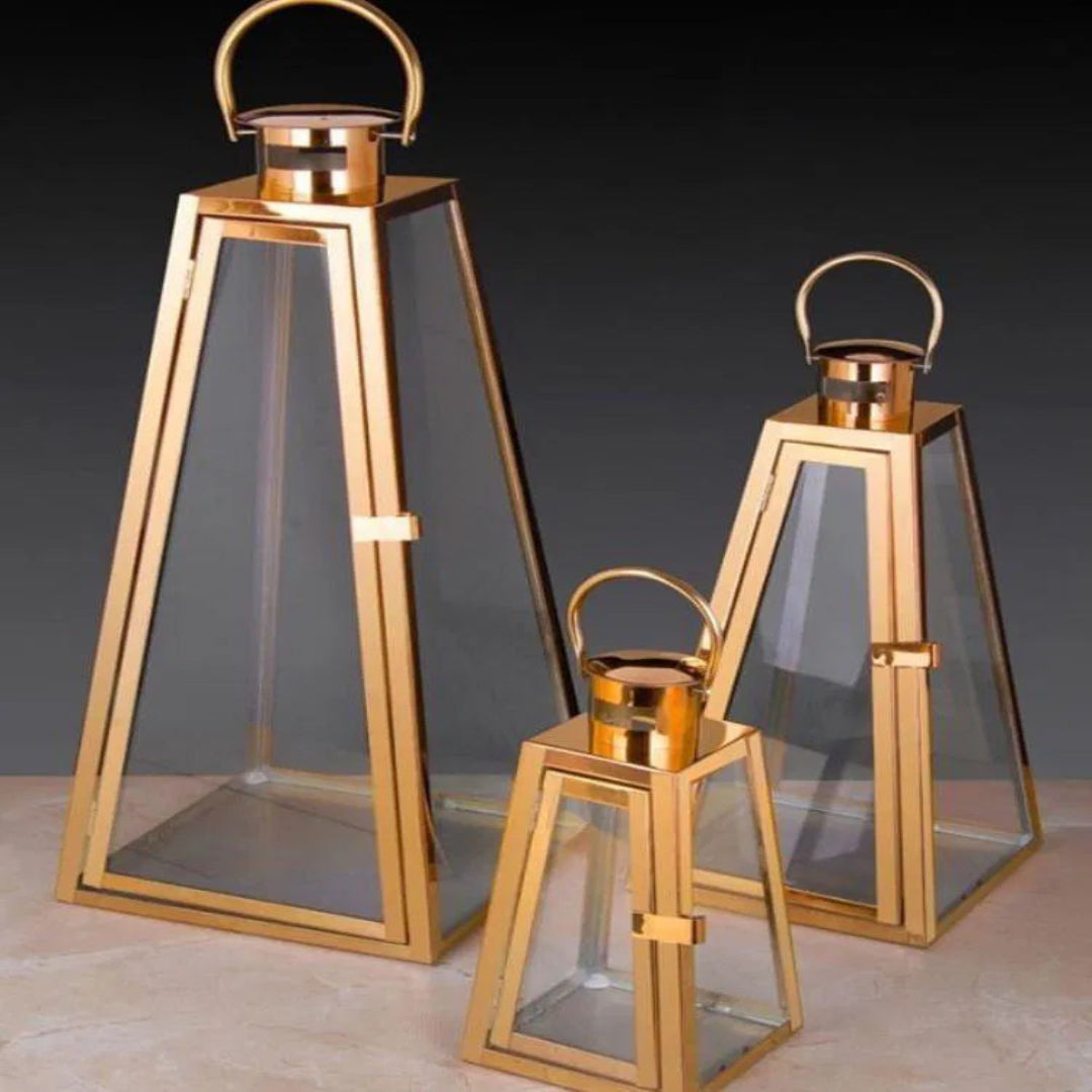 pyramid lantren rose gold color Luxury Casa