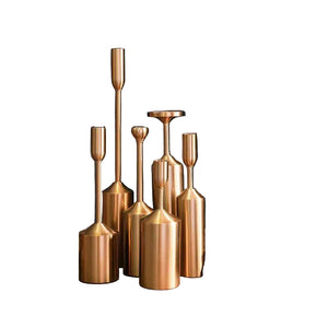 Golden candle set 6 pcs