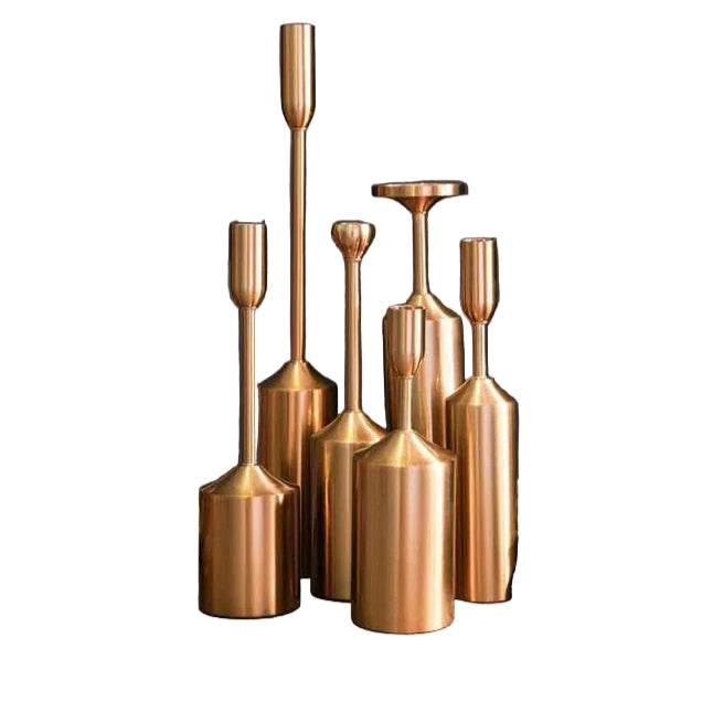 Golden candle set 6 pcs Luxury Casa