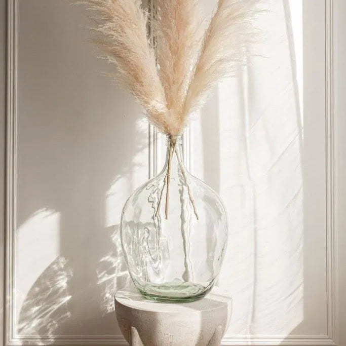 Round glass vase Luxury Casa