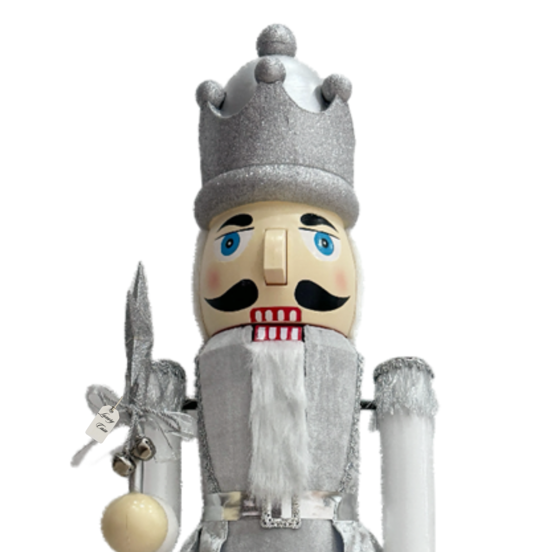 Silver Christmas Nutcracker Luxury Casa
