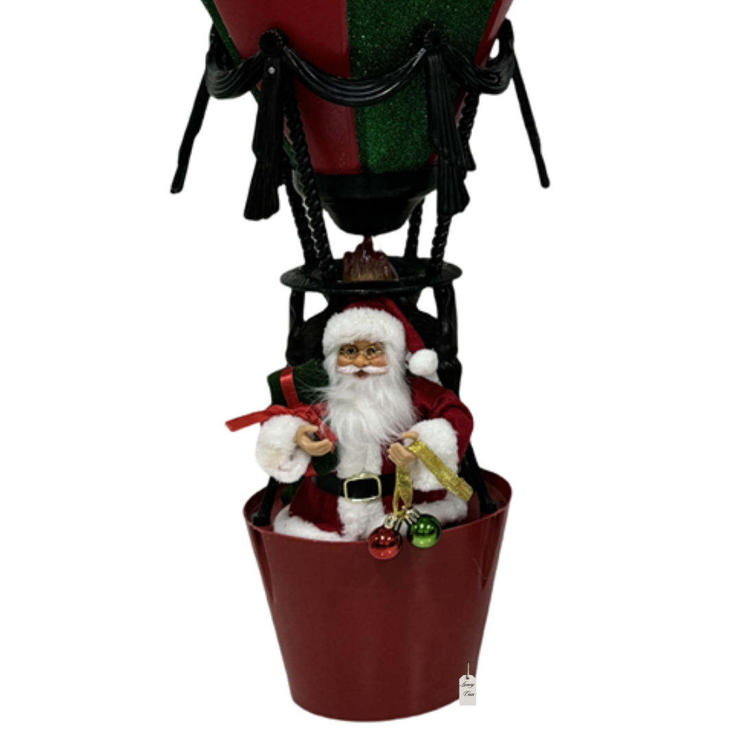 Santa Hot Air Balloon with LED Luxury Casa