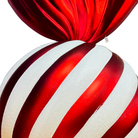 Christmas Round Striped Candy Ornament Luxury Casa