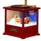 Christmas Musical Gramophone with Snowfall Luxury Casa