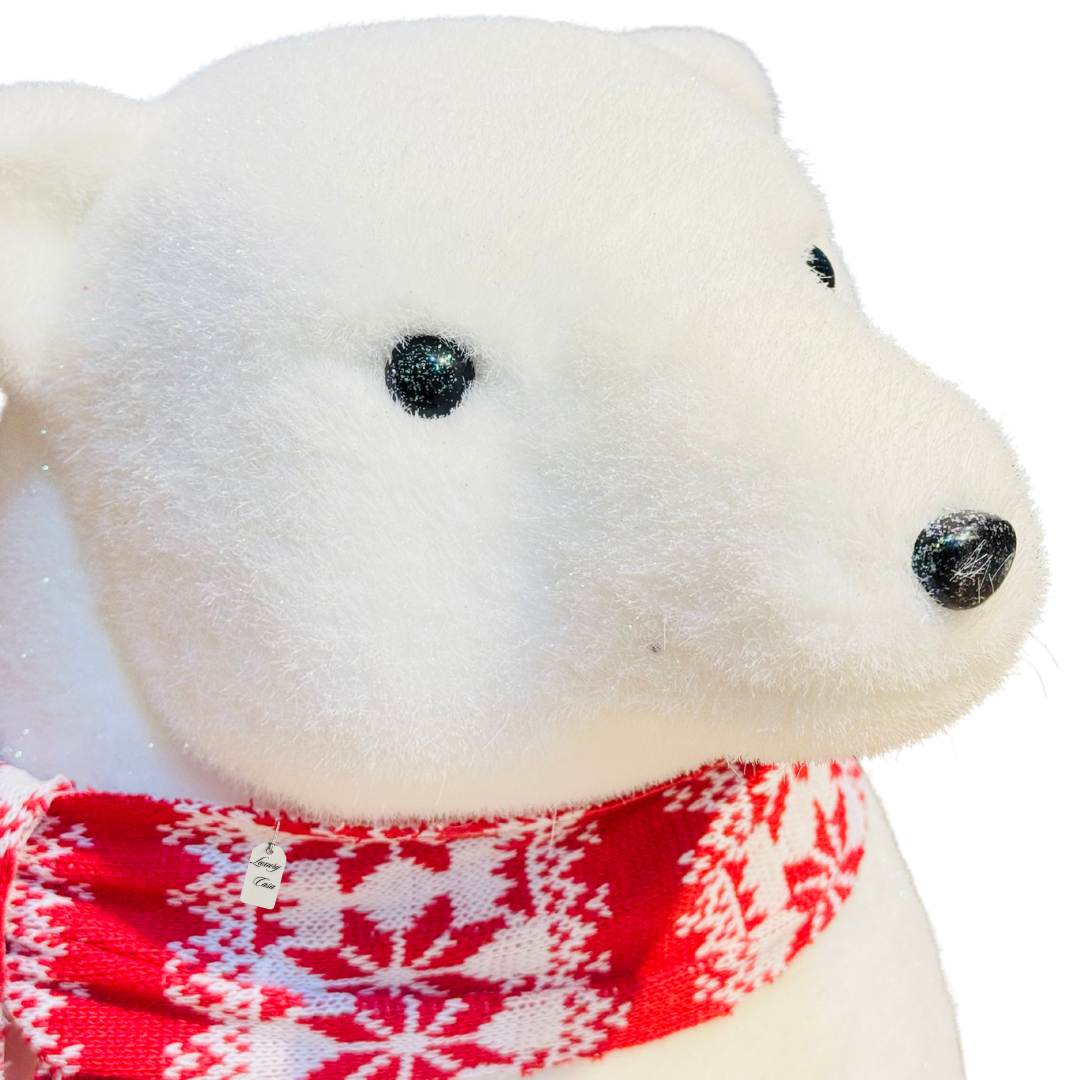 Bear Figurine with Scarf Luxury Casa