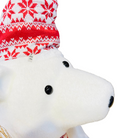 Bear Figurine with Hat, Scarf & Broom Luxury Casa