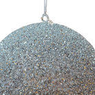 Silver Glitter Christmas Baubles Luxury Casa