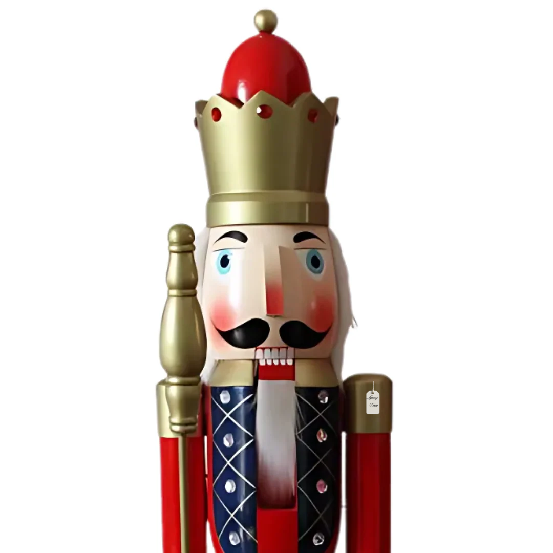 Classic Wooden Christmas Nutcracker King Luxury Casa