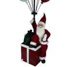 Santa Sitting on Gift Box with Balloons – Christmas Decoration Luxury Casa