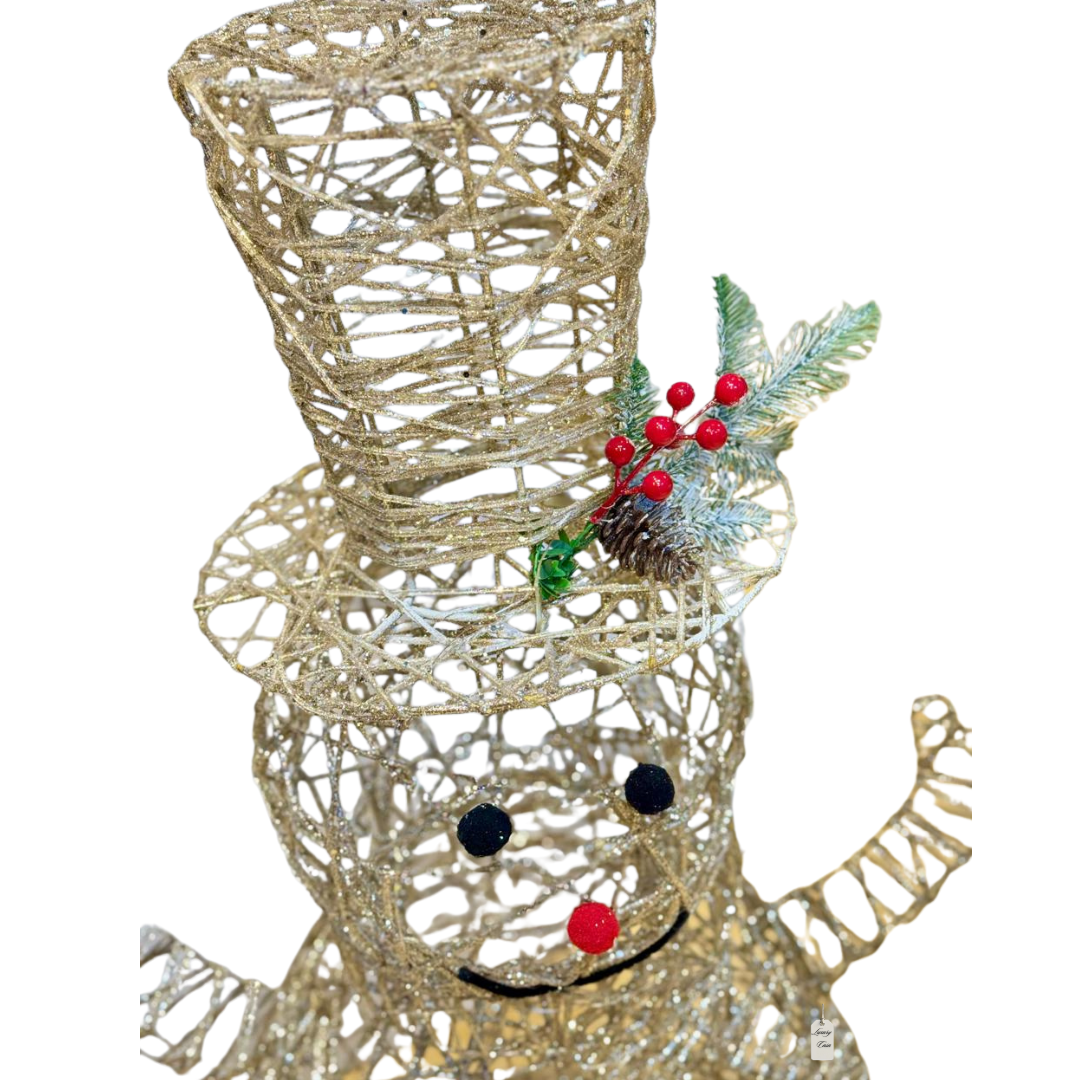 Golden Rattan Snowman Luxury Casa