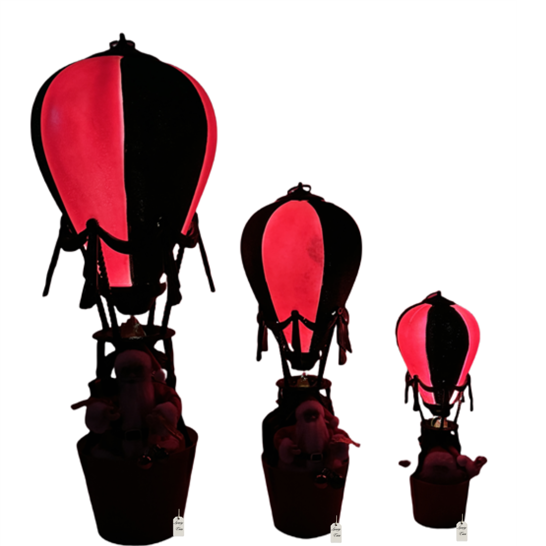Santa Hot Air Balloon with LED Luxury Casa