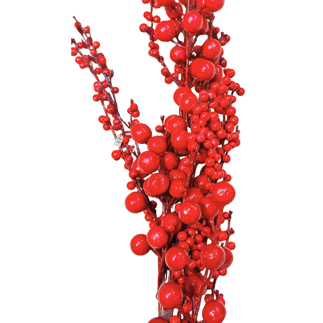Red Berry Stem Decoration Luxury Casa