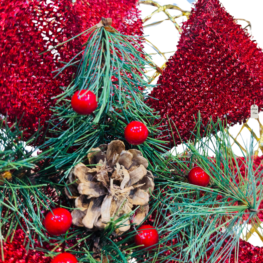 Red Bow LED Gift Box Set Luxury Casa