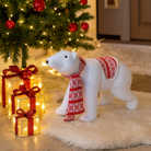 Polar Bear Decoration with Scarf Luxury Casa
