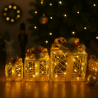 Golden Ribbon LED Gift Box Set Luxury Casa