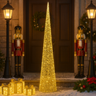 Golden Cone Tree Decoration Luxury Casa
