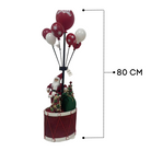 Santa Claus with Balloons on Drum Christmas Décor Luxury Casa