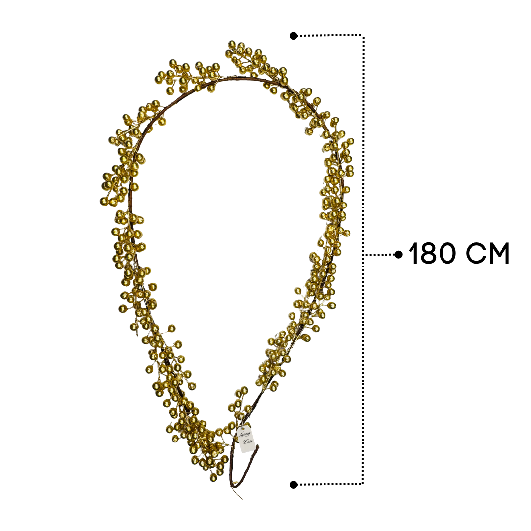 Golden Berry Christmas Garland Luxury Casa