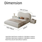 Light Luxury Fleece Fabric Wrap Bed Frame for Bedroom Without Mattress Luxury Casa